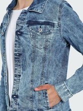 Load image into Gallery viewer, Acid Wash Denim Jacket