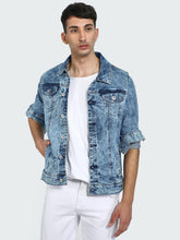 Load image into Gallery viewer, Acid Wash Denim Jacket