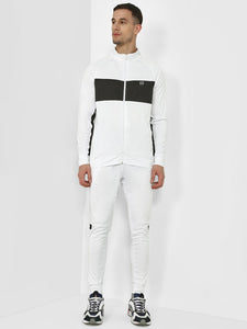 ONE/ZERO by KOOVS Contrast Panel Windproof Tracksuit