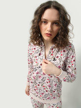 Load image into Gallery viewer, ONE/ZERO BY KOOVS Athleisure Multi Floral Print Hoodie