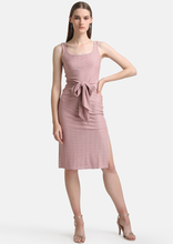 Load image into Gallery viewer, *Pink Knitted Schiffli Midi Dress
